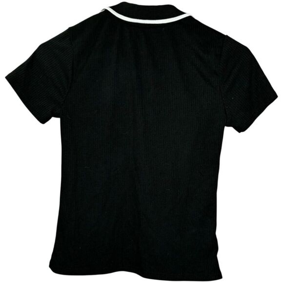 🔸BUNDLE ONLY🔸|EUC| BLACKCRAFT “Hail Satan” Ribbed Quarter Zip Tee - Picture 4 of 5